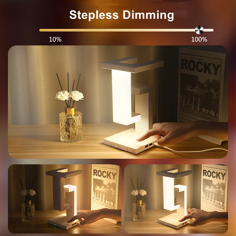 Novelty Floating Levitating Glow Wireless Charging Lamp