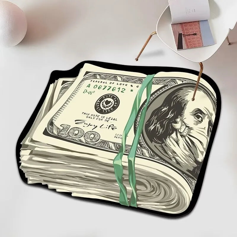 Trendy Printed US Dollar Note  Unique Design Floor Mat