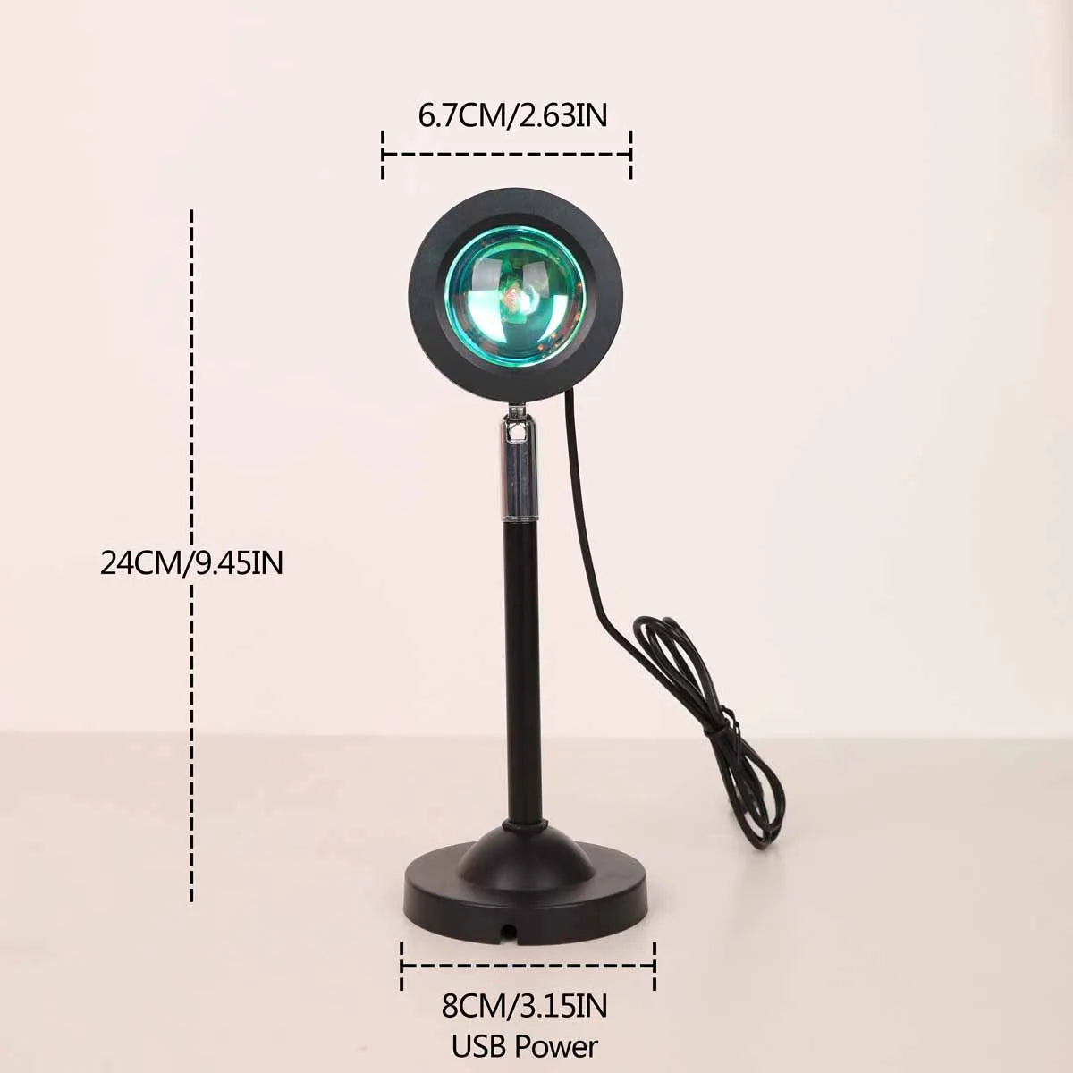 Sunset projection light remote control bedroom decortion