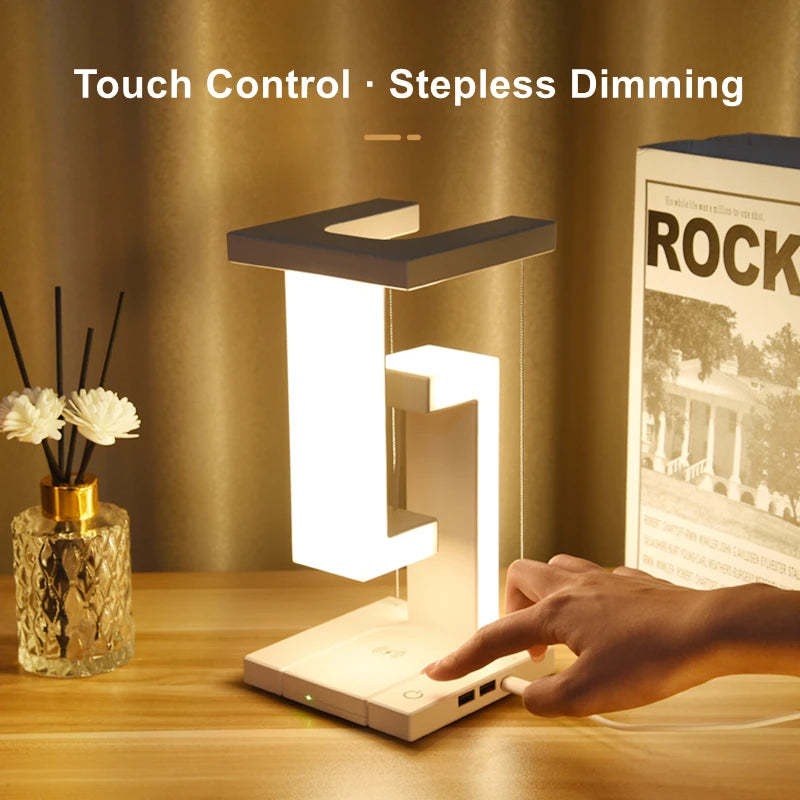 Novelty Floating Levitating Glow Wireless Charging Lamp