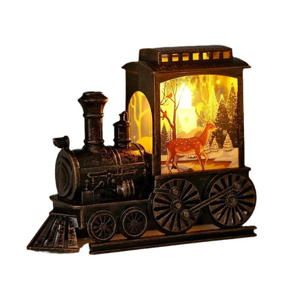 LED Lights Vintage Portable Train Night Lamp