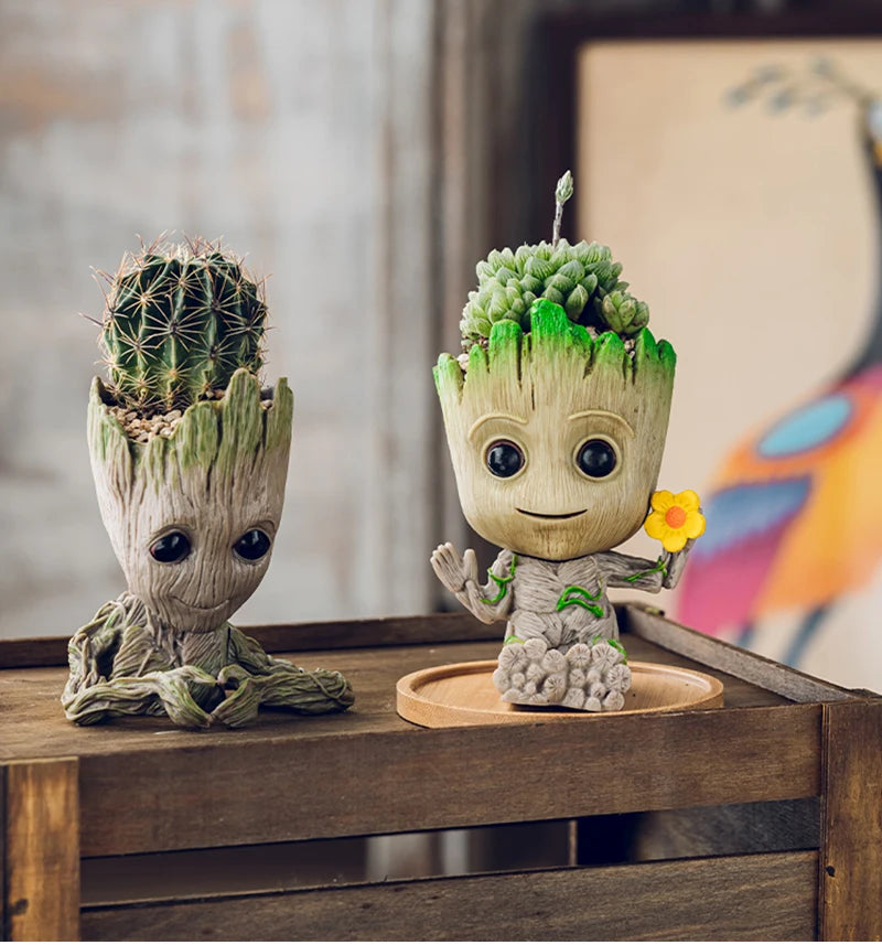 Miniature Model Office Desktop Display Cartoon Groot