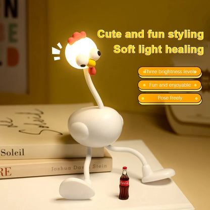 Chicken Night Light Mini Adjusting Table Lamp