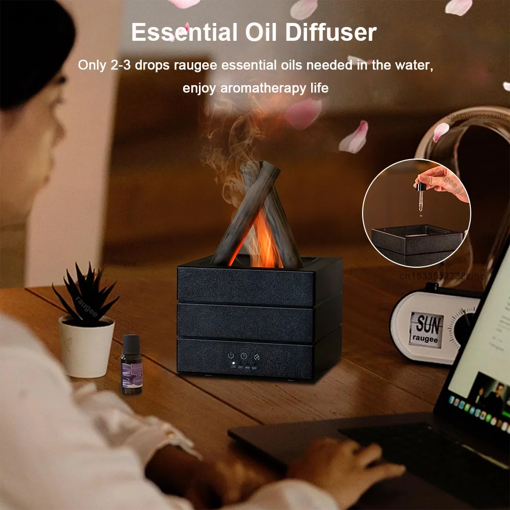 Bonfire Flame Essential Oils Diffuser Humidifier Fragrance Diffuser
