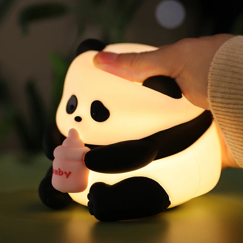 LED Light Panda Cartoon Animals Silicone Lamp