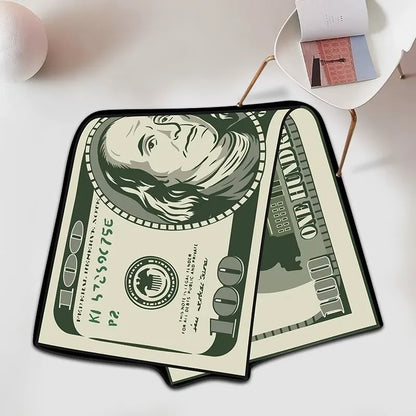 Trendy Printed US Dollar Note  Unique Design Floor Mat