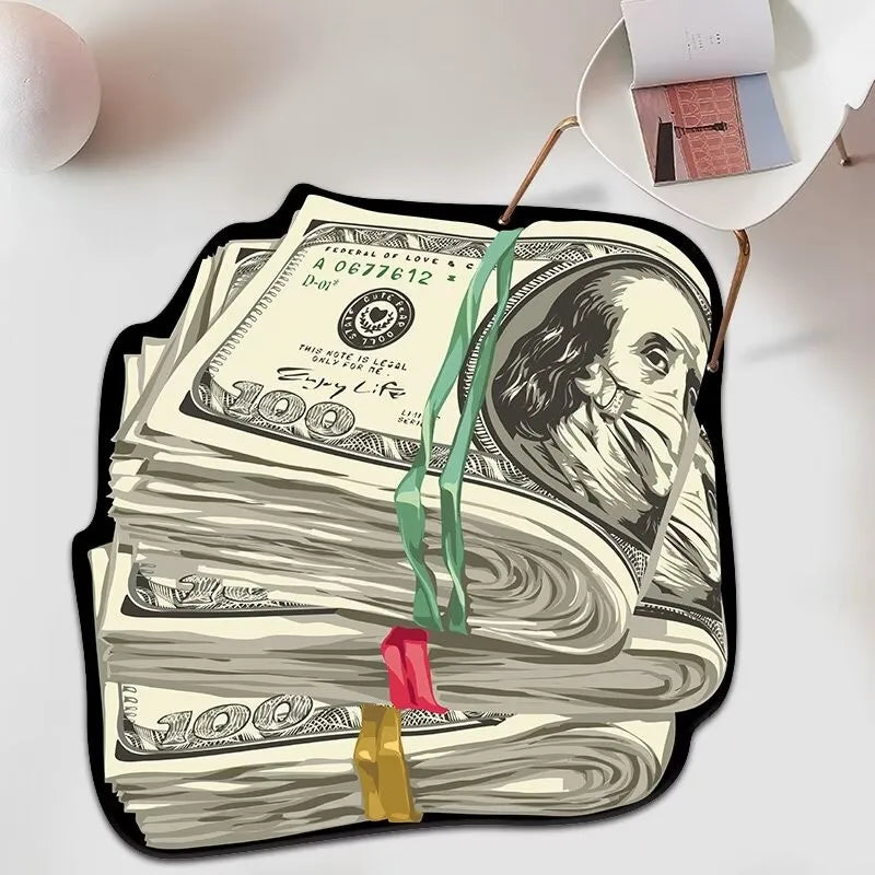 Trendy Printed US Dollar Note  Unique Design Floor Mat