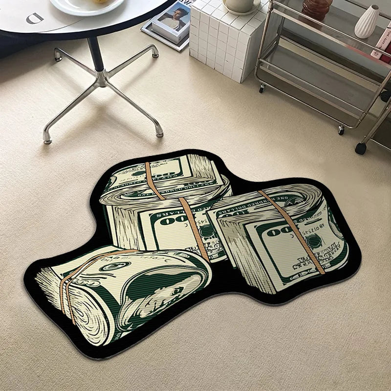 Trendy Printed US Dollar Note  Unique Design Floor Mat