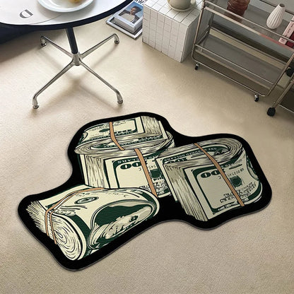 Trendy Printed US Dollar Note  Unique Design Floor Mat