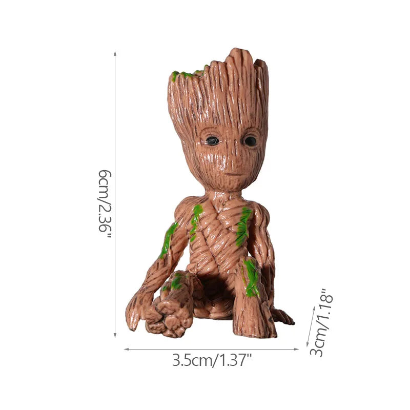 Miniature Model Office Desktop Display Cartoon Groot