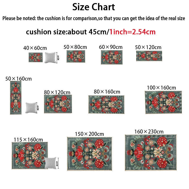 Cashmere Imitated French Small Fragrance Bed Rug