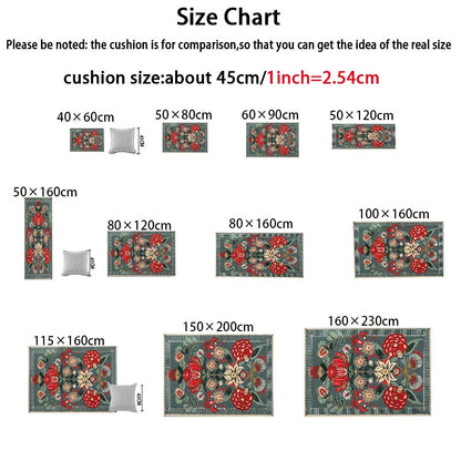 Cashmere Imitated French Small Fragrance Bed Rug
