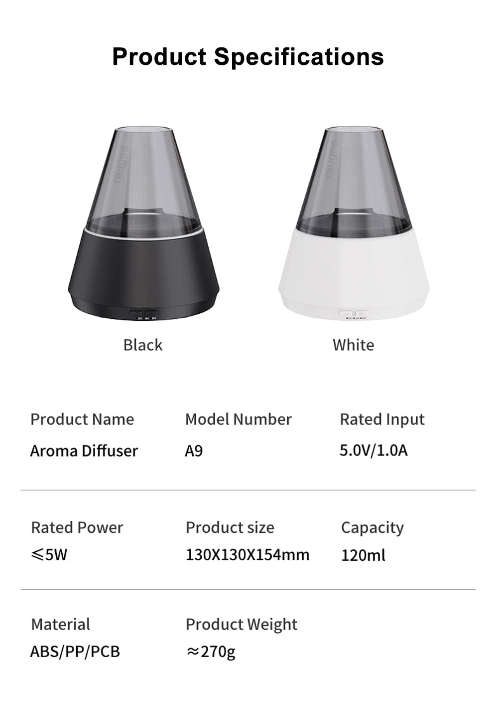 Essential Humidifier Oil Diffuser Home Mist