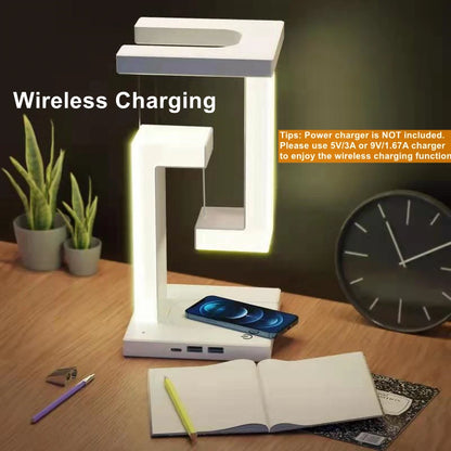 Novelty Floating Levitating Glow Wireless Charging Lamp