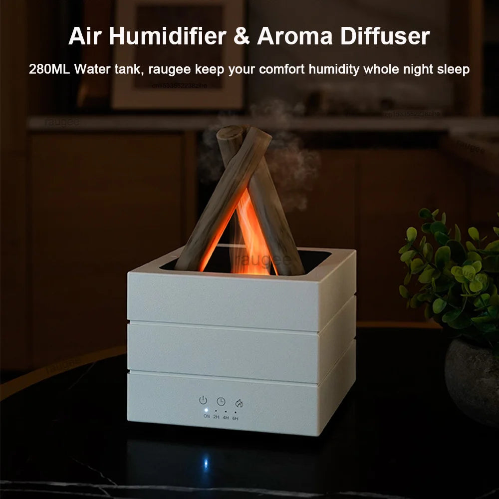 Bonfire Flame Essential Oils Diffuser Humidifier Fragrance Diffuser