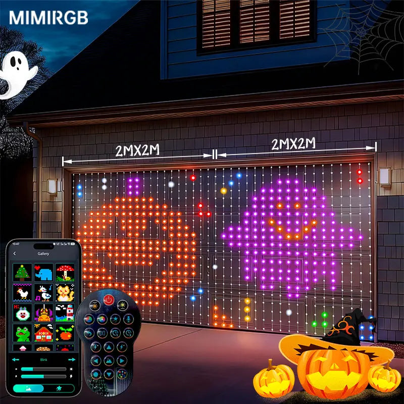 RGB Curtain Smart String Fairy Lights