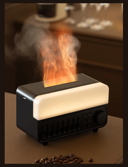 Essential Oil Diffuser With Musical Function Portable Mini Flame