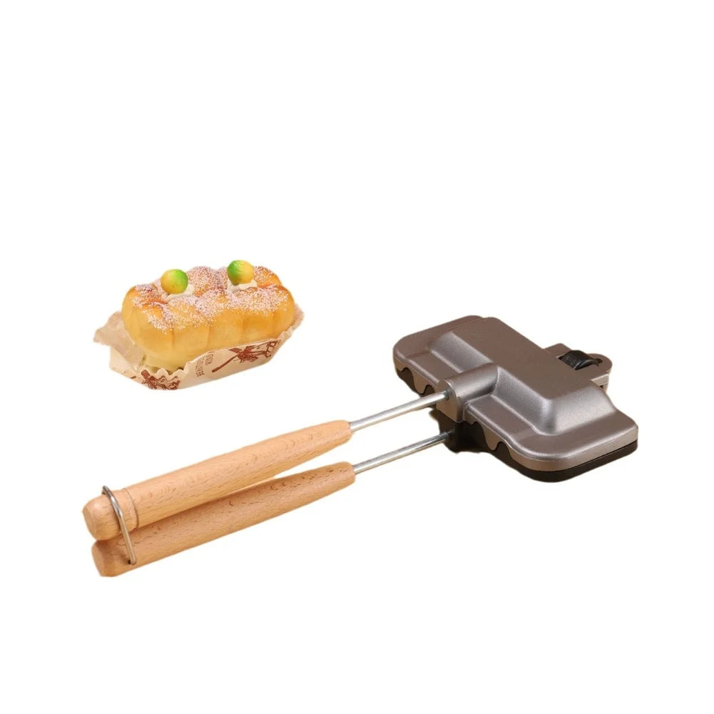 Breakfast Cooking Sandwich Aluminum Ergonomic Handle (Grill Pan)
