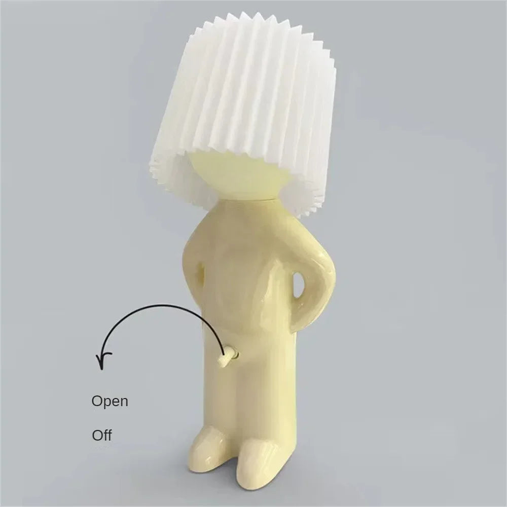 Small Book Lights Little Naughty Boy Night Light Shy Man Lamp