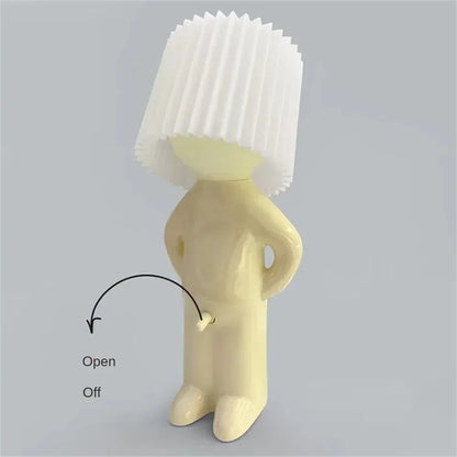 Small Book Lights Little Naughty Boy Night Light Shy Man Lamp