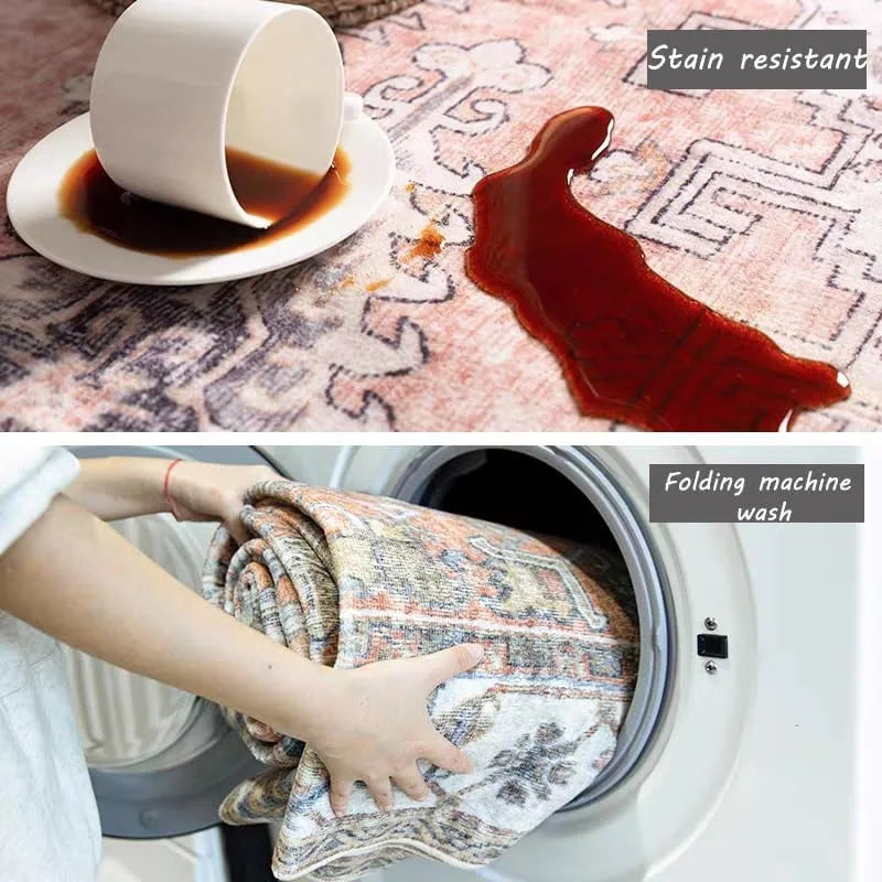 Cartoon Kitchen Room Bedroom Bedside Non-slip Washable Rug