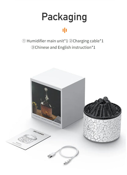 Flame Volcano Humidifier Aroma Diffuser Ultrasonic Mist