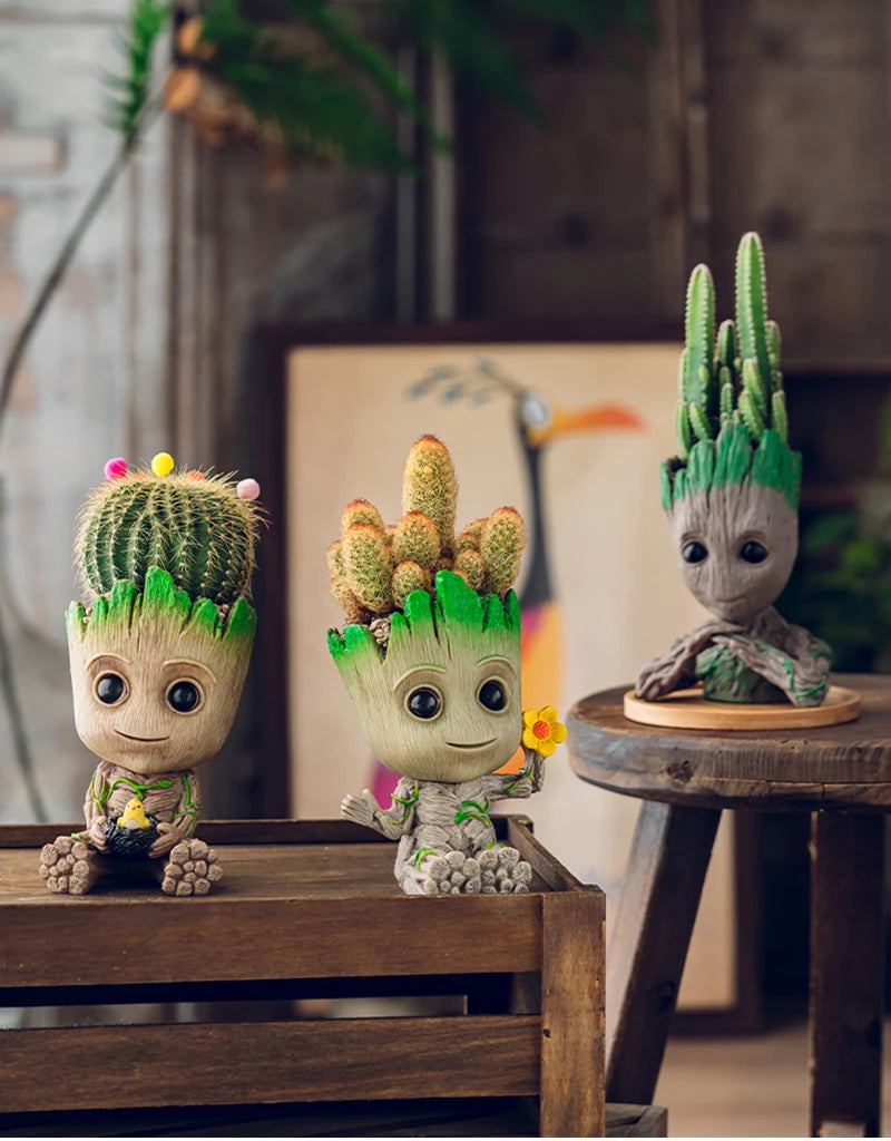 Miniature Model Office Desktop Display Cartoon Groot