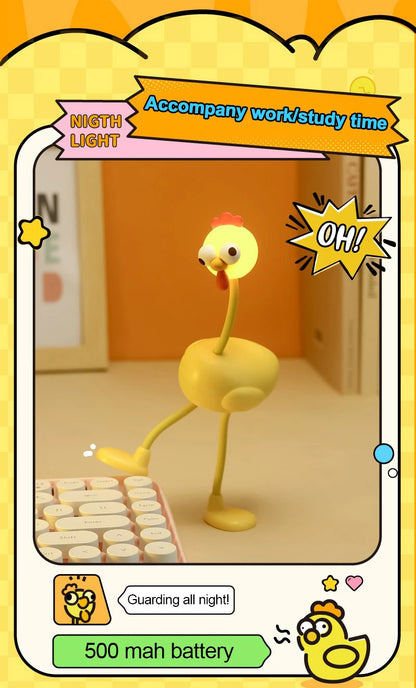 Chicken Night Light Mini Adjusting Table Lamp