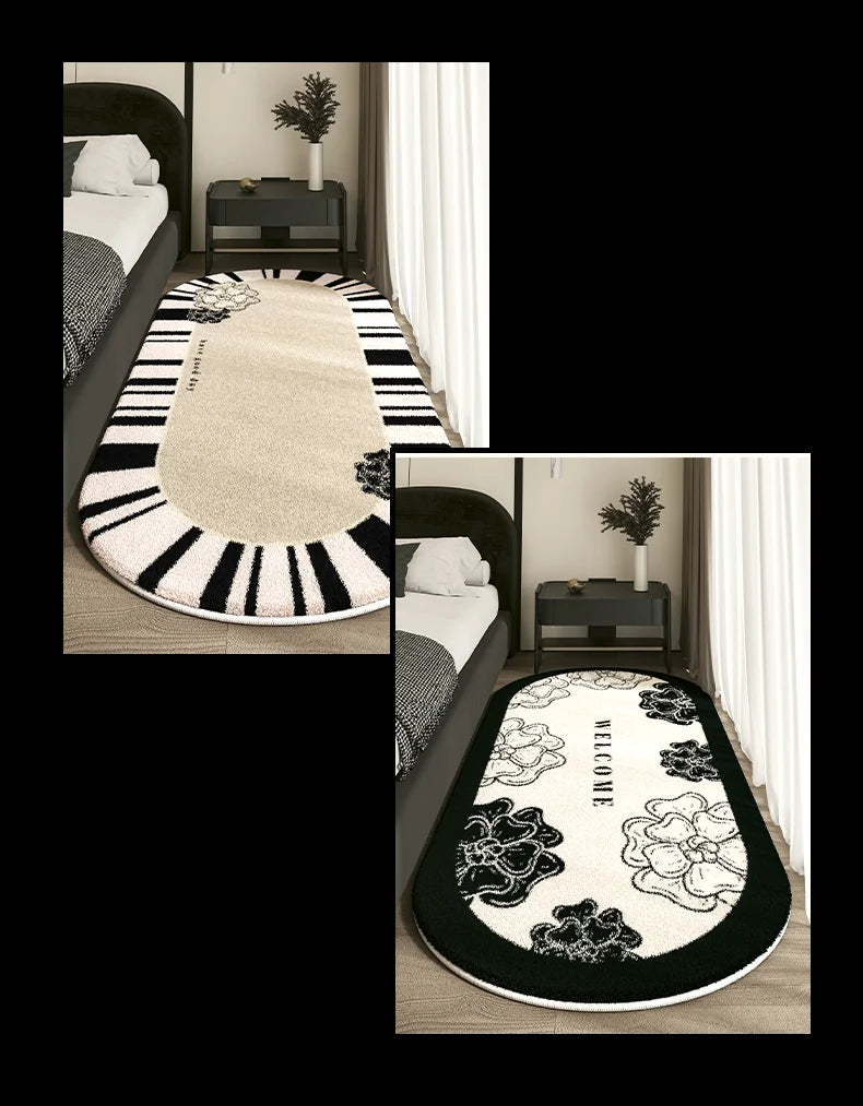 Cashmere Imitated French Small Fragrance Bed Rug