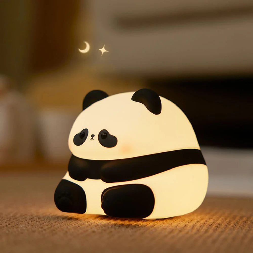 LED Light Panda Cartoon Animals Silicone Lamp