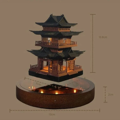 Magnetic Levitating Architectural Floating Tower Desk Decor
