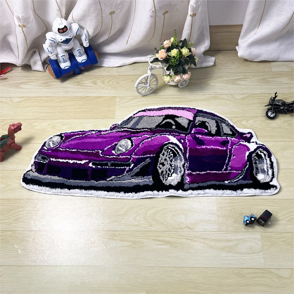 Racing Car Carpet - Soft And Comfortable