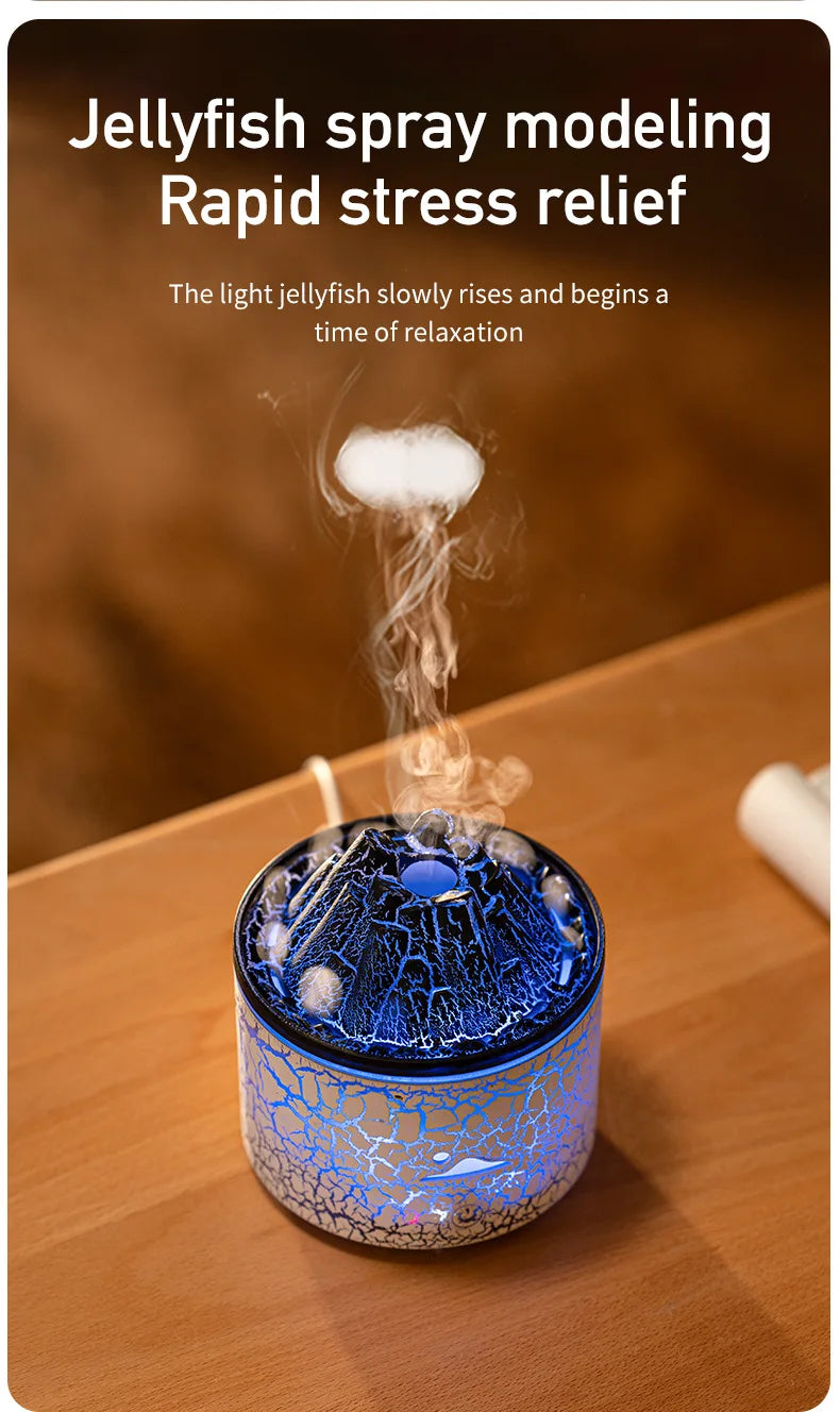 Flame Volcano Humidifier Aroma Diffuser Ultrasonic Mist