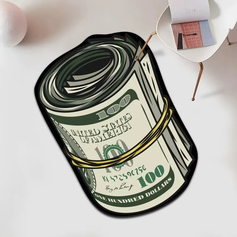 Trendy Printed US Dollar Note  Unique Design Floor Mat