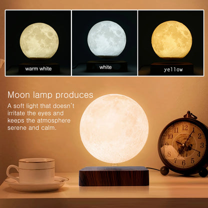 Levitating Moon Magnetic Floating Night Table 3D LED Lamp