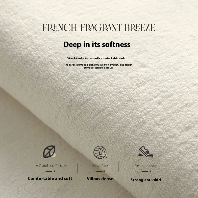 Cashmere Imitated French Small Fragrance Bed Rug