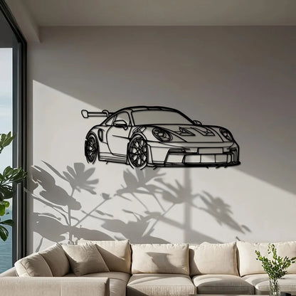 Modern Iron Home Decor Sign, Dynamic Racing Ca Decor