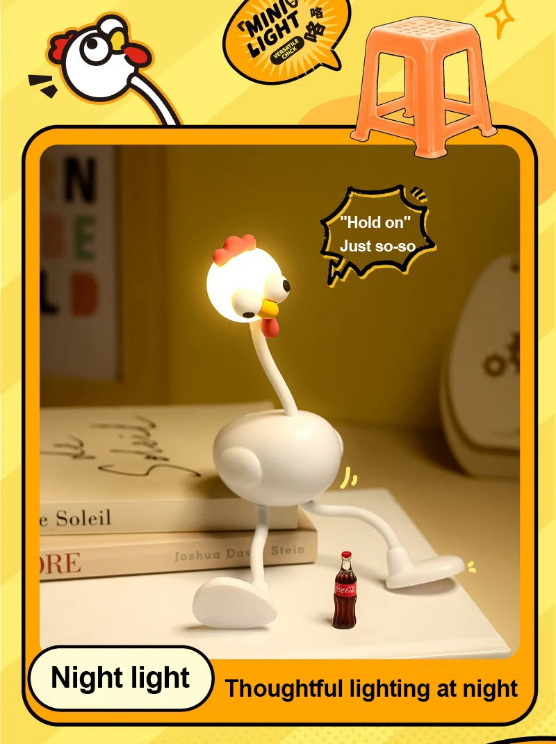 Chicken Night Light Mini Adjusting Table Lamp