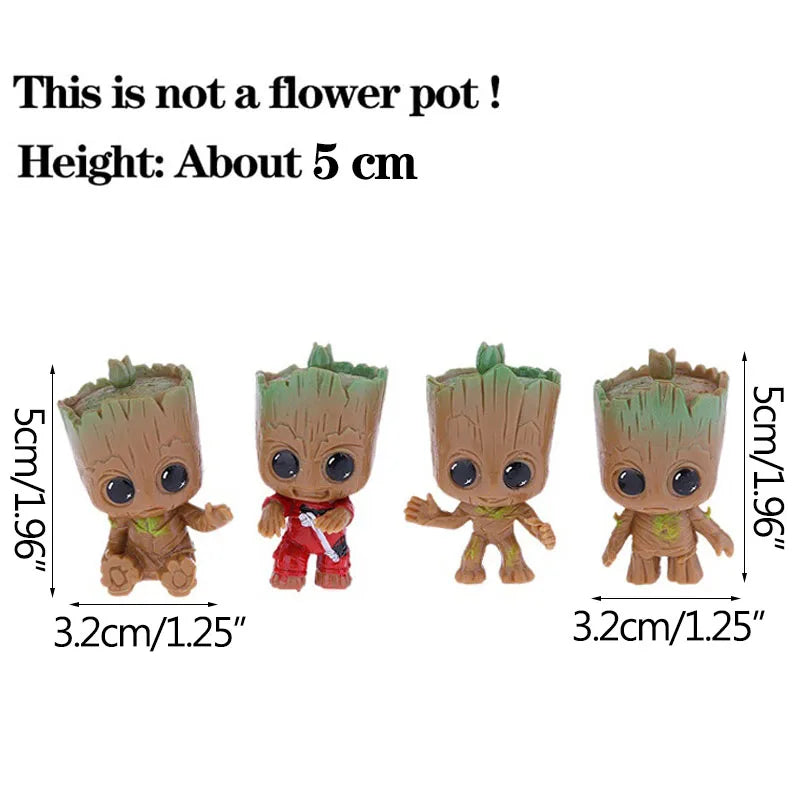 Miniature Model Office Desktop Display Cartoon Groot