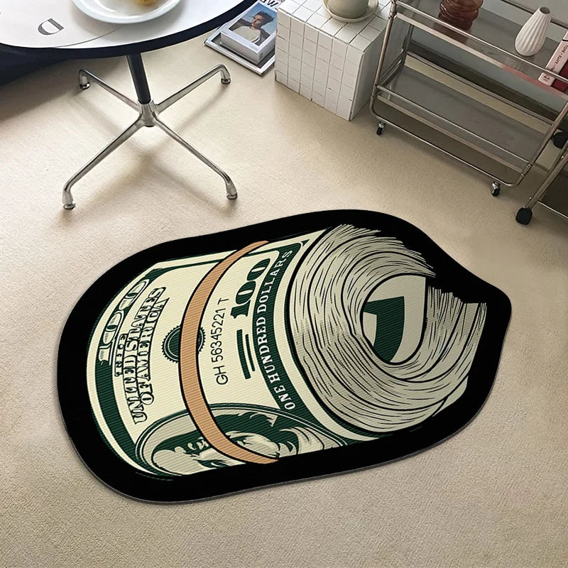 Trendy Printed US Dollar Note  Unique Design Floor Mat