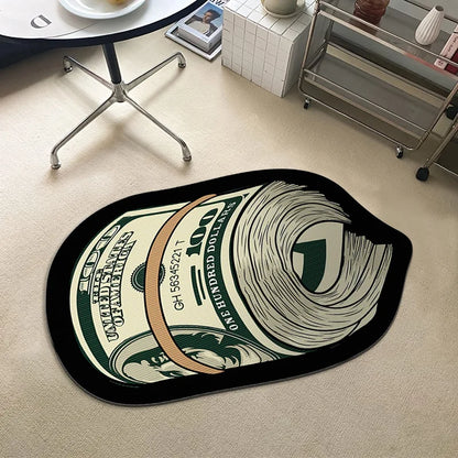 Trendy Printed US Dollar Note  Unique Design Floor Mat