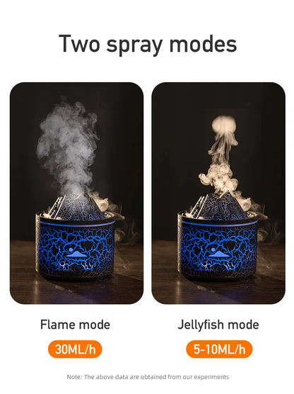 Flame Volcano Humidifier Aroma Diffuser Ultrasonic Mist