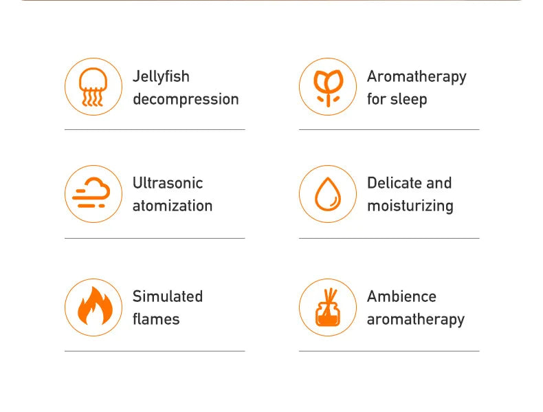 Flame Volcano Humidifier Aroma Diffuser Ultrasonic Mist