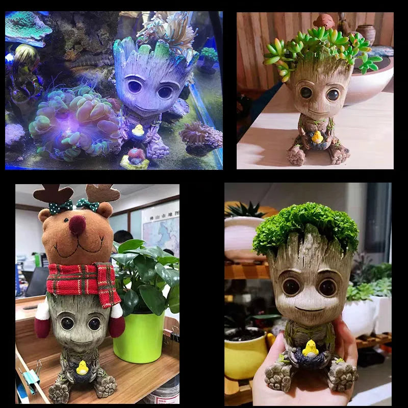 Miniature Model Office Desktop Display Cartoon Groot