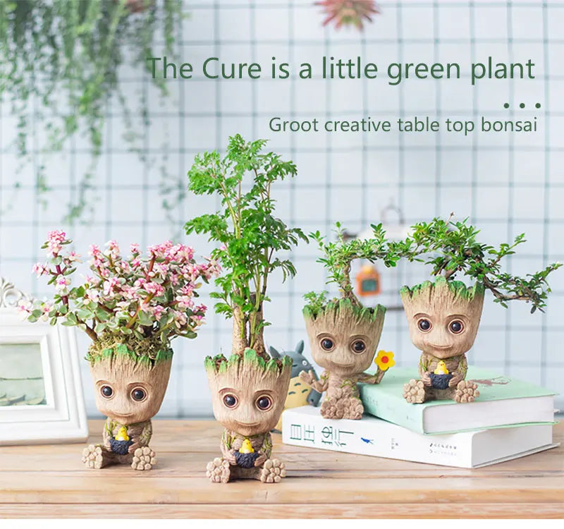 Miniature Model Office Desktop Display Cartoon Groot