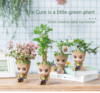 Miniature Model Office Desktop Display Cartoon Groot